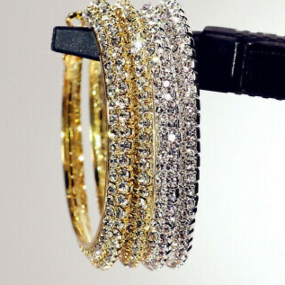 COPY - New 925 Sterling silver hoop earrings - Picture 3 of 4